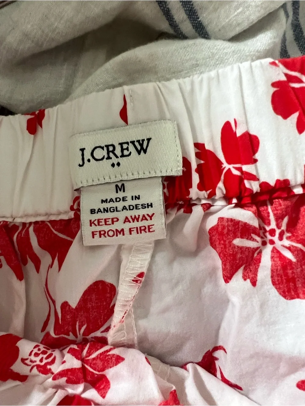 J.Crew Floral Sleep Shorts Size Medium Coastal Cottagecore